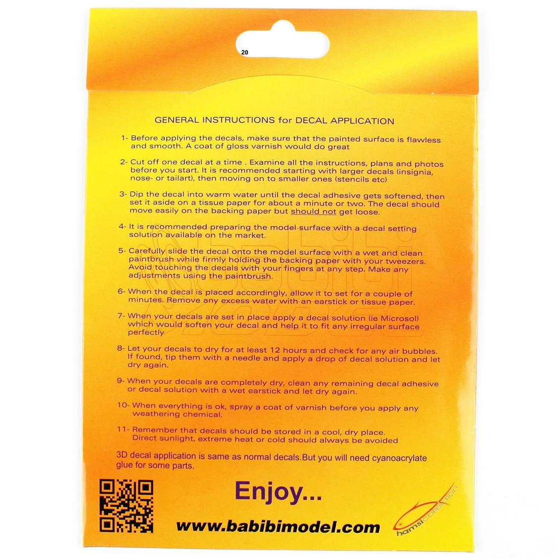 Babibi BD3-0022 1/48 F-4EJ KAI Phantom II Zoukei Mura İçin Kokpit Seti, Dekal Çıkartma