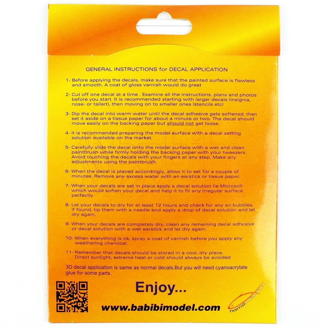 Babibi BD3-0027 1/48 F-14A Son ( Geç ) Tomcat Tamiya İçin Kokpit Seti, Dekal Çıkartma