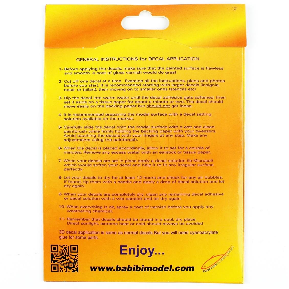 Babibi BD3-0045 1/48 F-16C Blok 40-42 Erken ( İlk ) Tamiya İçin Kokpit Seti, Dekal Çıkartma