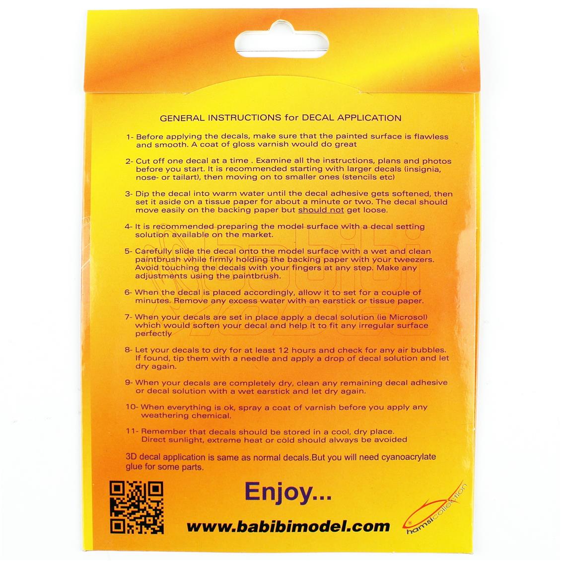 Babibi DBT-01334 1/32 F-35 TURAF, Dekal Çıkartma