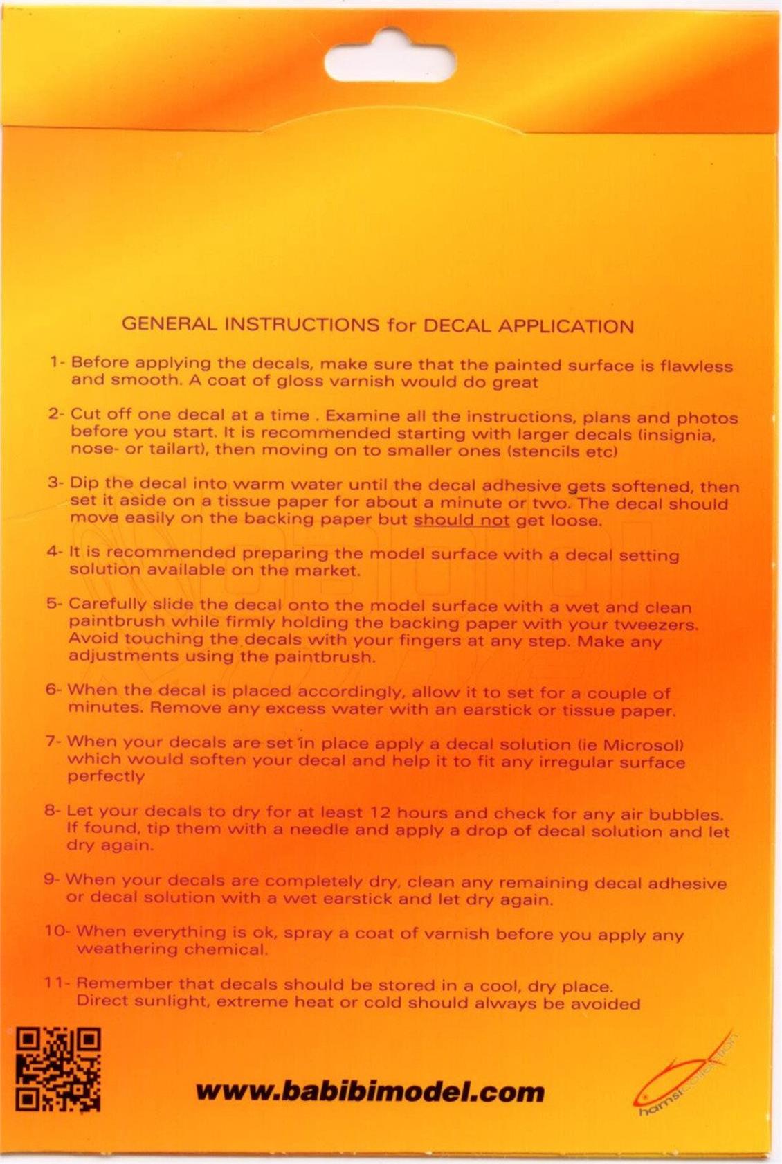 Babibi DDT01004 1/32 Türk Hava Kuvvetleri Rakam Seti, Dekal Çıkartma