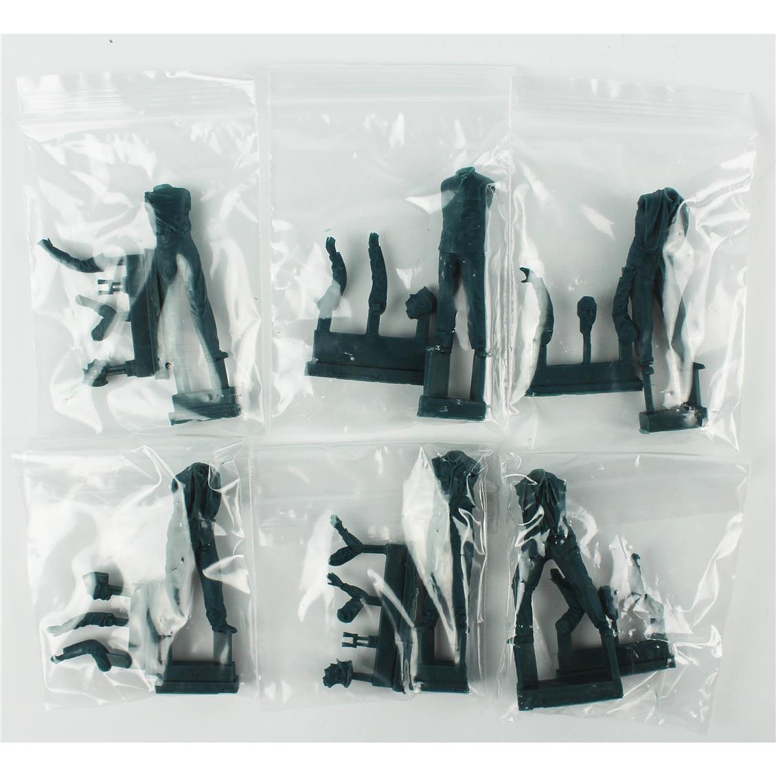 Border BR-002 1/35 Ölçek, Alman Denizaltı Personeli ve Komutanları Resin Figür Kiti, 6 Adet