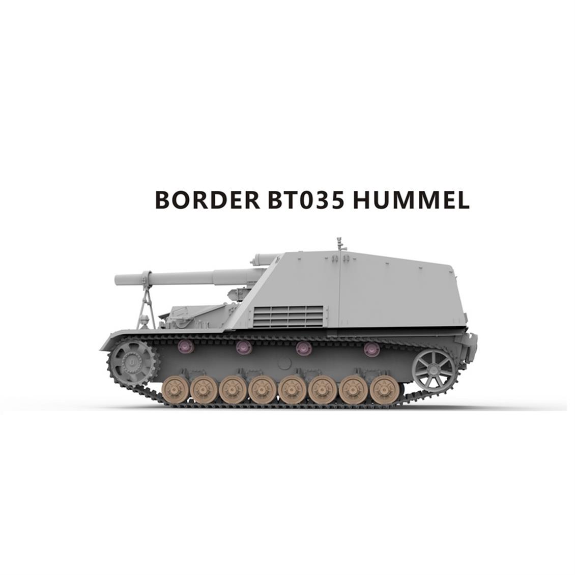 Border BT-035 1/35 Ölçek, 15cm s.FH 18/1 Hummel Sd. Kfz. 165 Geç Dönem Tankı, Plastik Model Kiti