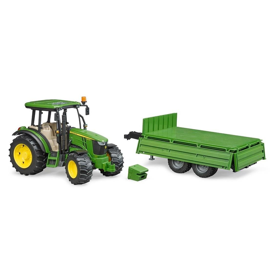 Bruder 02108 John Deere 5115 Traktör Römork