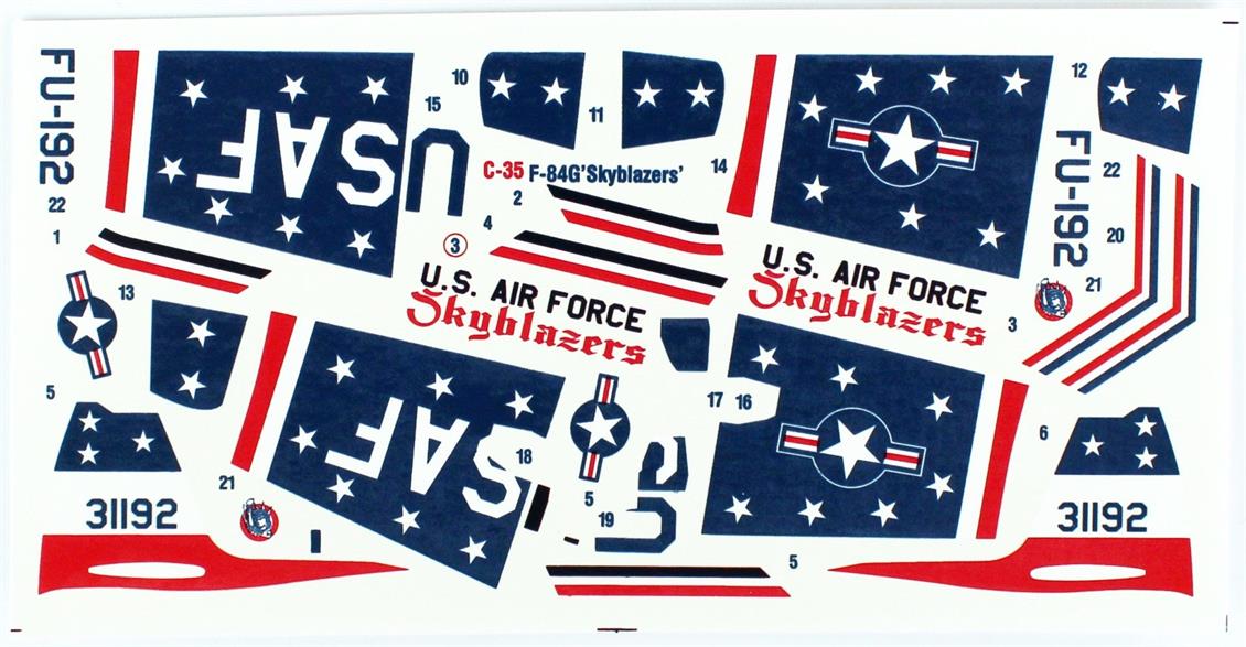 C-89 1/72 F-84G Skyblazers