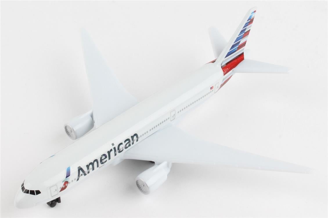 Daron 86RT-1664 American Airlines, 12,5 cm. Metal Gövde, Plastik Kanatlar, Sergilemeye Hazır Model Yolcu Uçağı