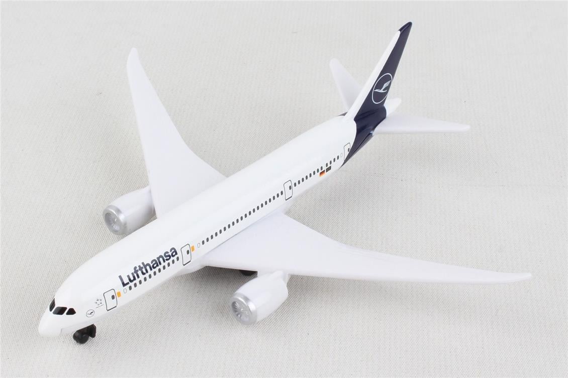 Daron 86RT-4136 Lufthansa Boeing 787, 12,5 cm. Metal Gövde, Plastik Kanatlar, Sergilemeye Hazır Model Yolcu Uçağı