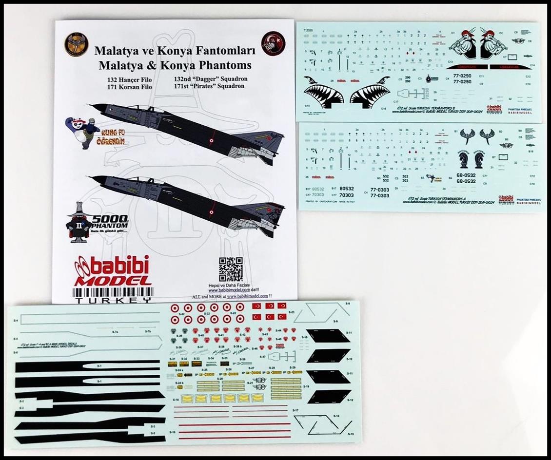 DDT01024 1/72 KORSAN VE HANÇER FİLO DEKAL SETİ