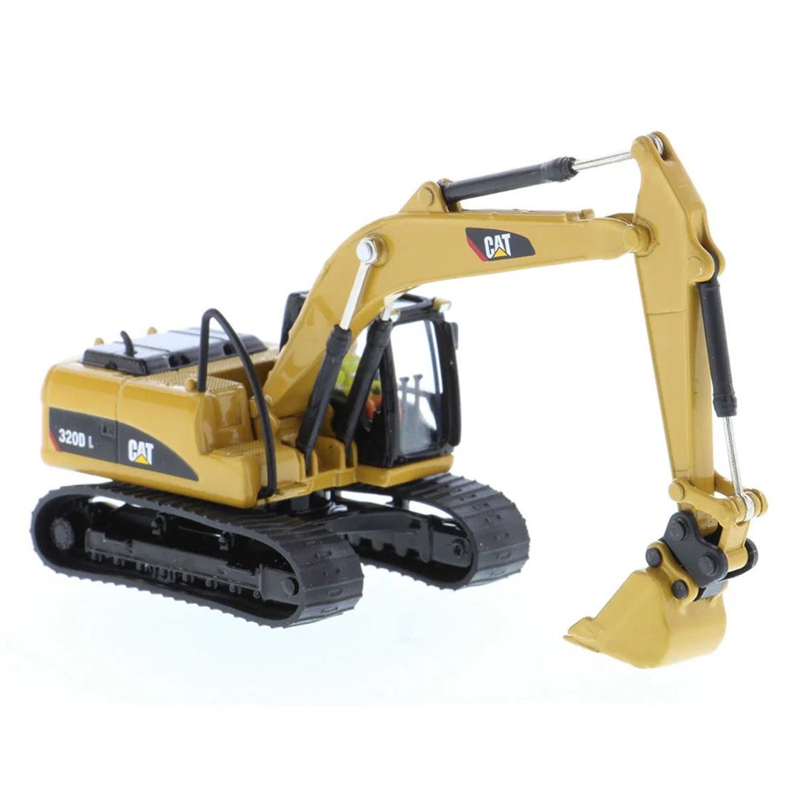 Diecast Masters 85652 1/87 Ölçek, Cat 320D L Hidrolik Ekskavatör ( Çoklu Ataşmanlar ile), Sergilemeye Hazır Metal İş Makinası M
