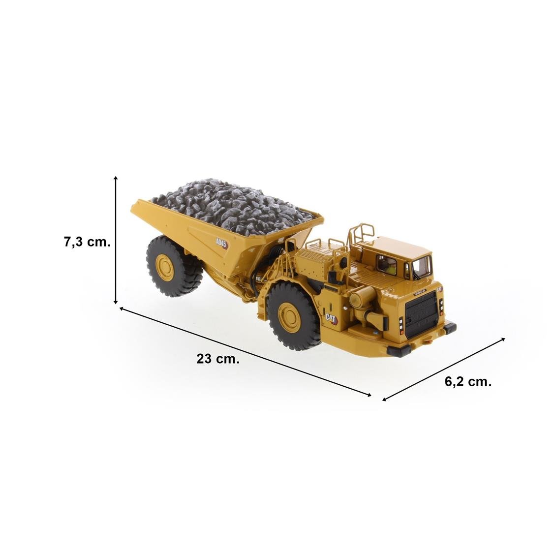 Diecast Masters 85717 1/50 Ölçek, Cat AD45 Yeraltı Maden Kamyonu, Sergilemeye Hazır Metal İş Makinası Modeli