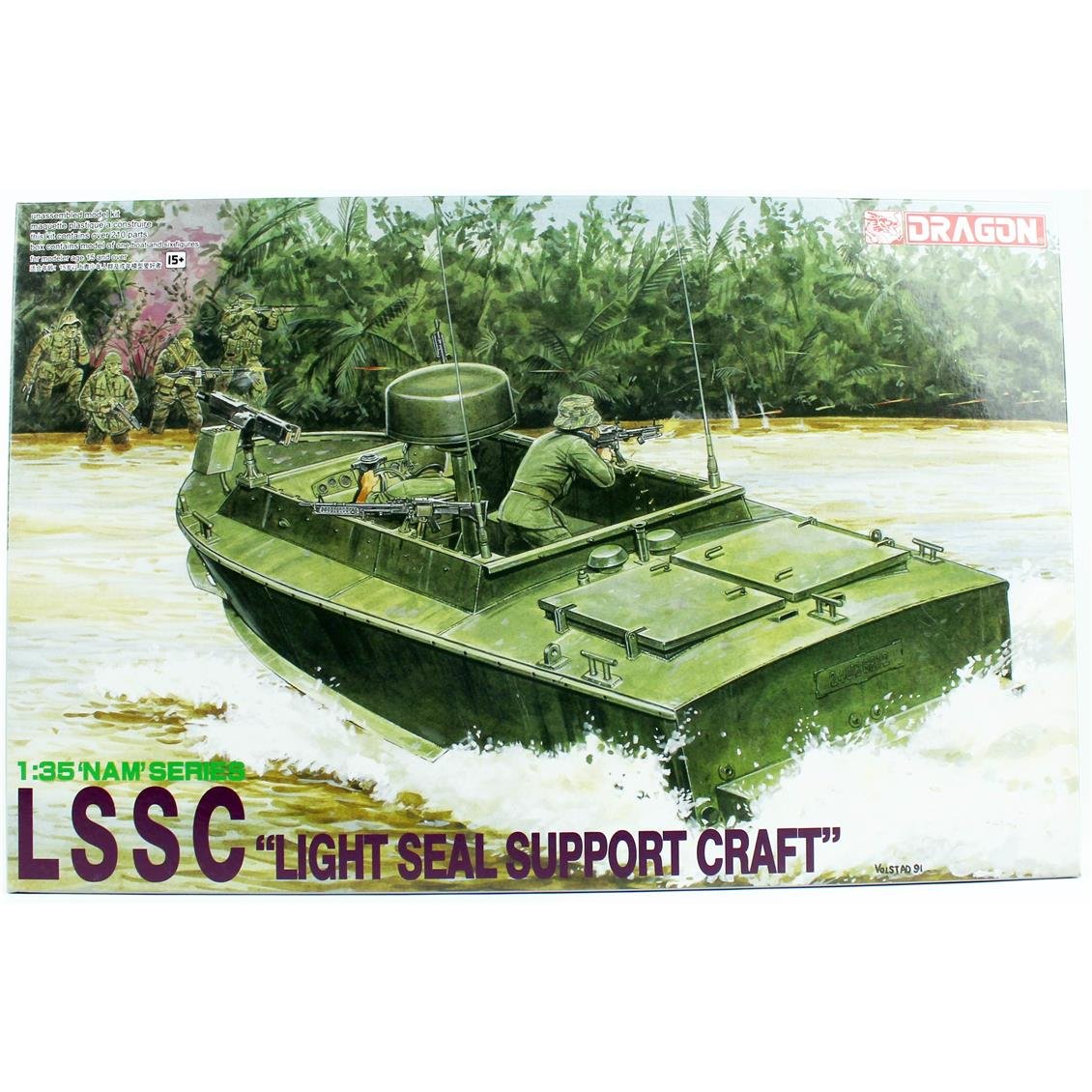 Dragon 3301 1/35 Ölçek, LSSC (Hafif SEAL Destek Teknesi) ve 6 Figür, Plastik Model Kiti