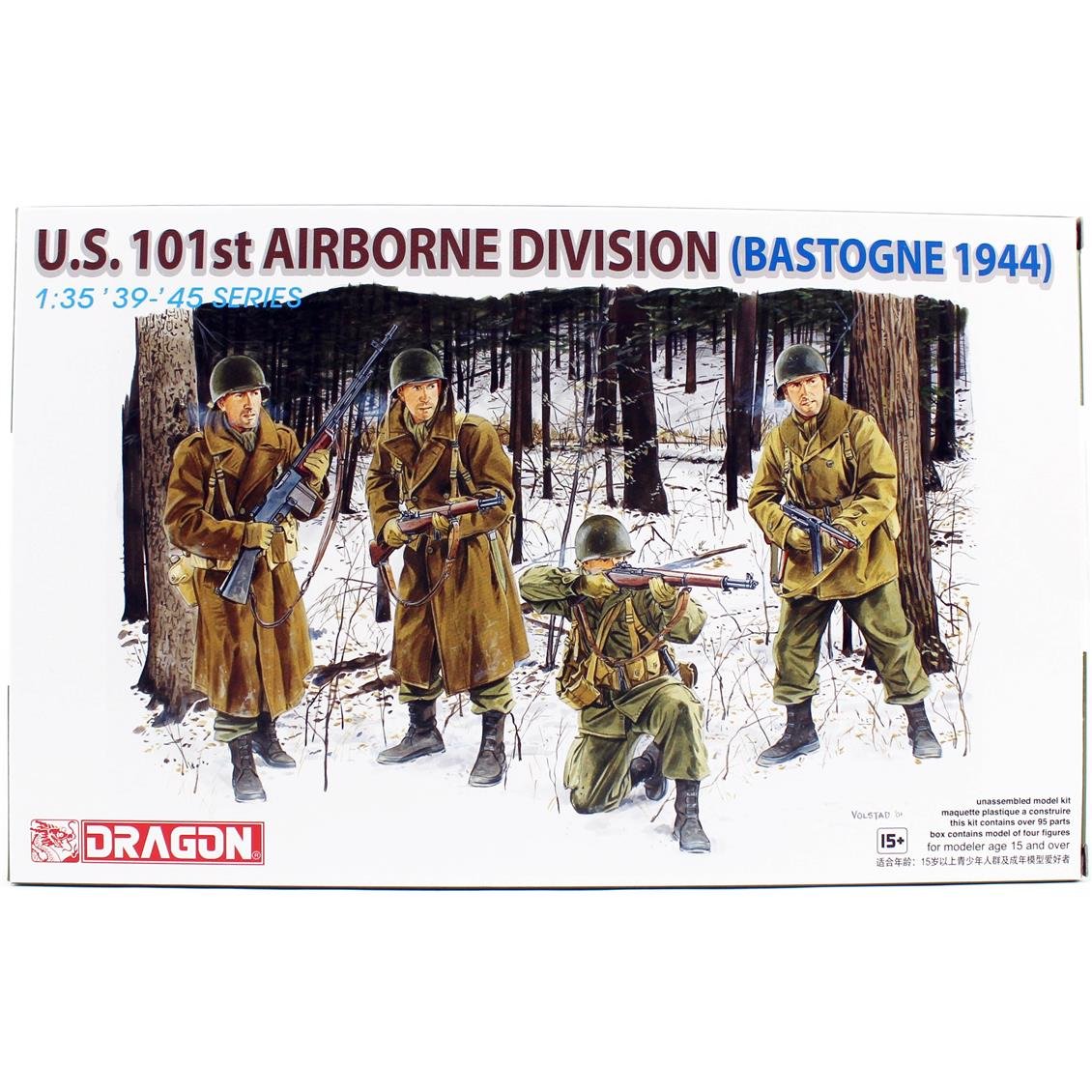 Dragon 6163 1/35 Ölçek, ABD 101.Hava İndirme Tümeni (Bastogne 1944) Asker Figürleri  Plastik Model Kiti