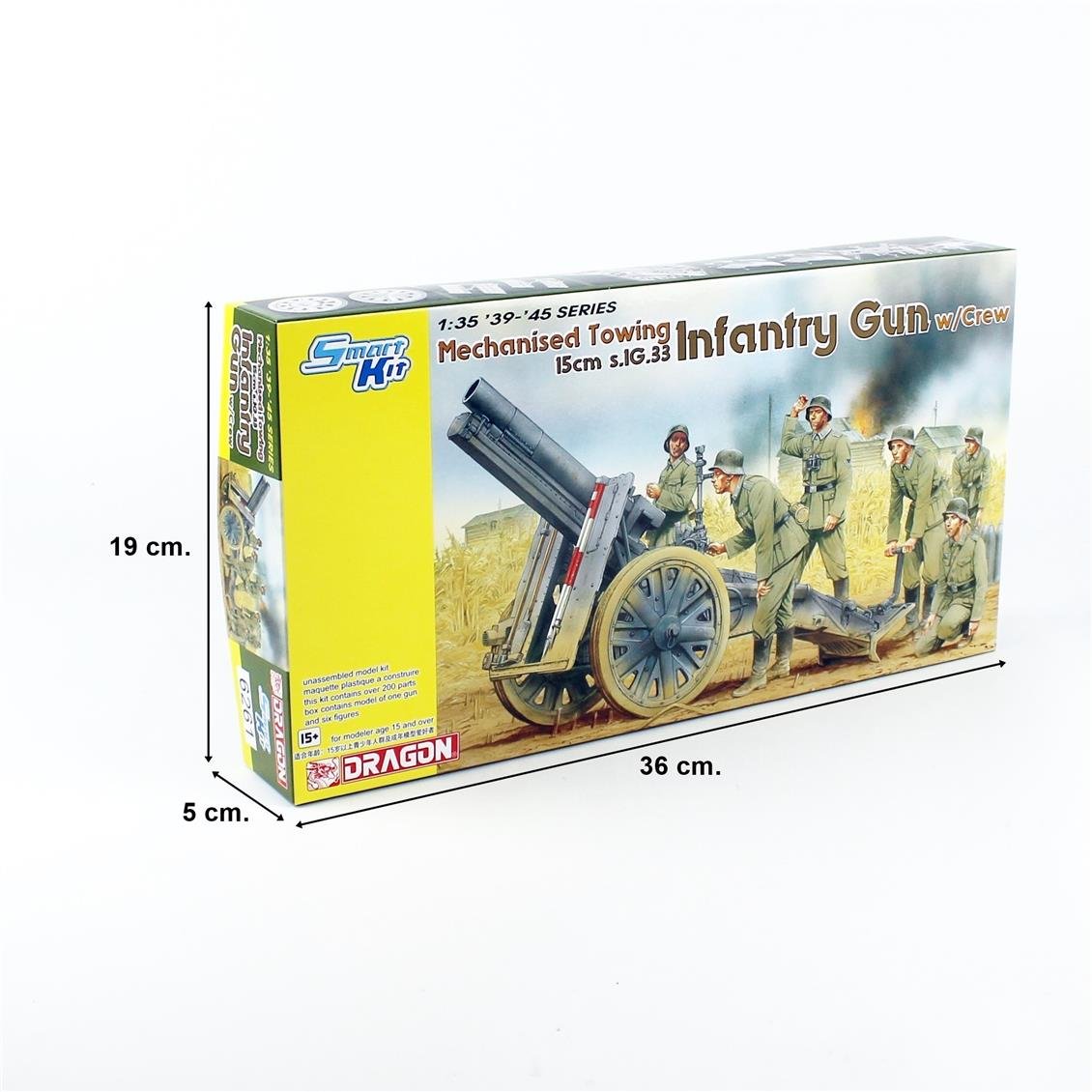 Dragon 6261 1/35 Scale, 15cm s.IG.33 Mechanized Infantry Gun and Crew, Plastic Model Kit