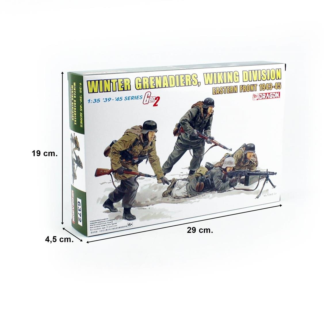 Dragon 6372 1/35 Scale, Winter Bombers (Viking Division) Soldier Figures Plastic Model Kit