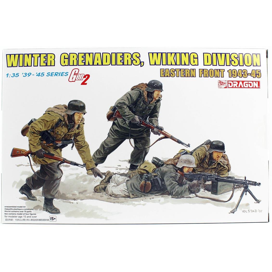 Dragon 6372 1/35 Scale, Winter Bombers (Viking Division) Soldier Figures Plastic Model Kit