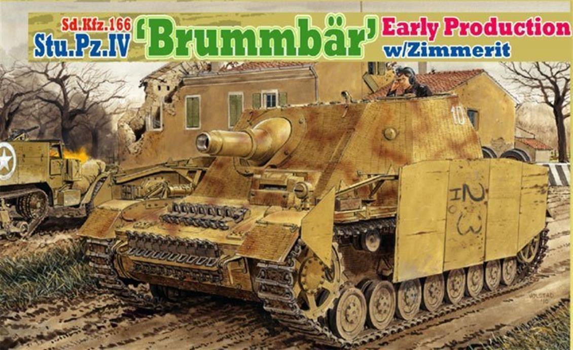 Dragon 6596 1/35 Sd.Kfz.166 Stu.Pz.IV (Brummbar) Obüs Topu Demonte Plastik Maketi
