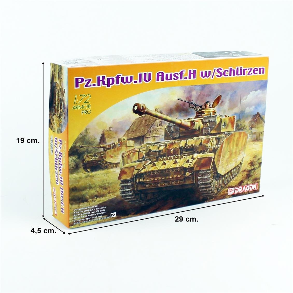 Dragon 7497 1/72 Ölçek, Pz.Kpfw. IV Ausf. H (Extra Zırhlı) Tankı  Plastik Model Kiti