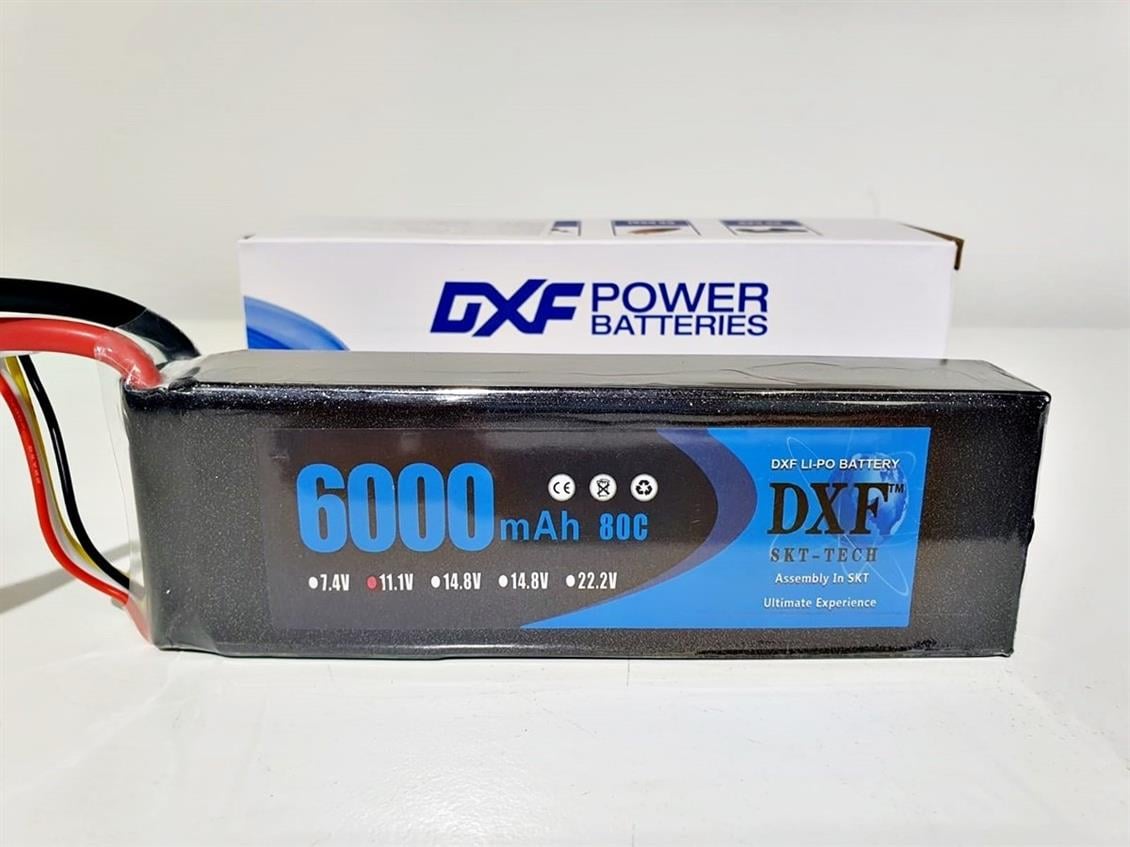 DXF Power 11.1V 6000mAh 80C 3S Softcase LiPo Batarya