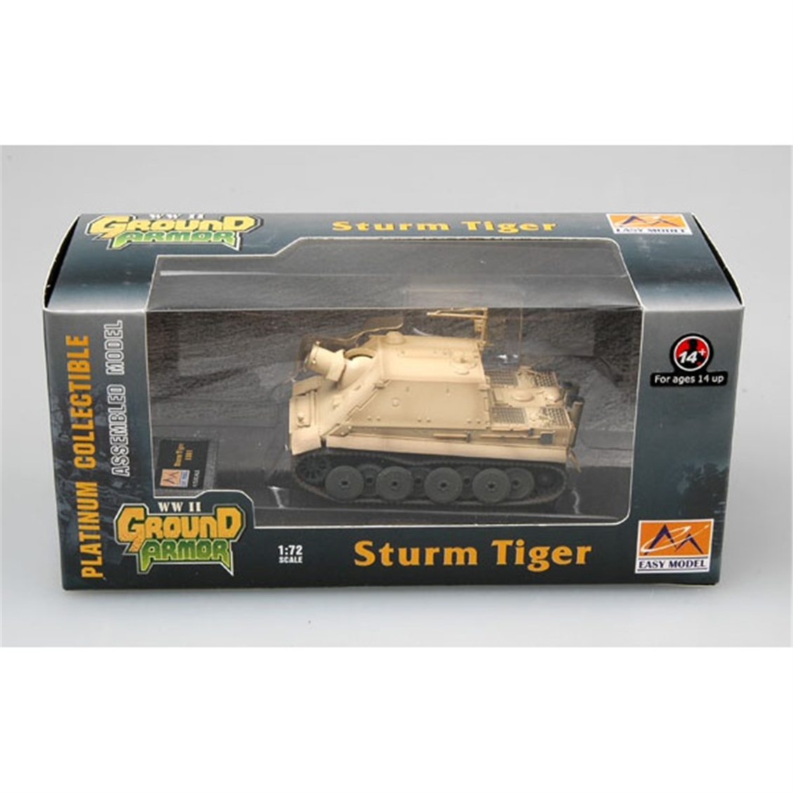 Easy Hobby 36100 1/72 Ölçek, Sturmtiger PzStuMrKp 1001 (Çöl Kamuflajı) Tankı, Sergilemeye Hazır Plastik Model