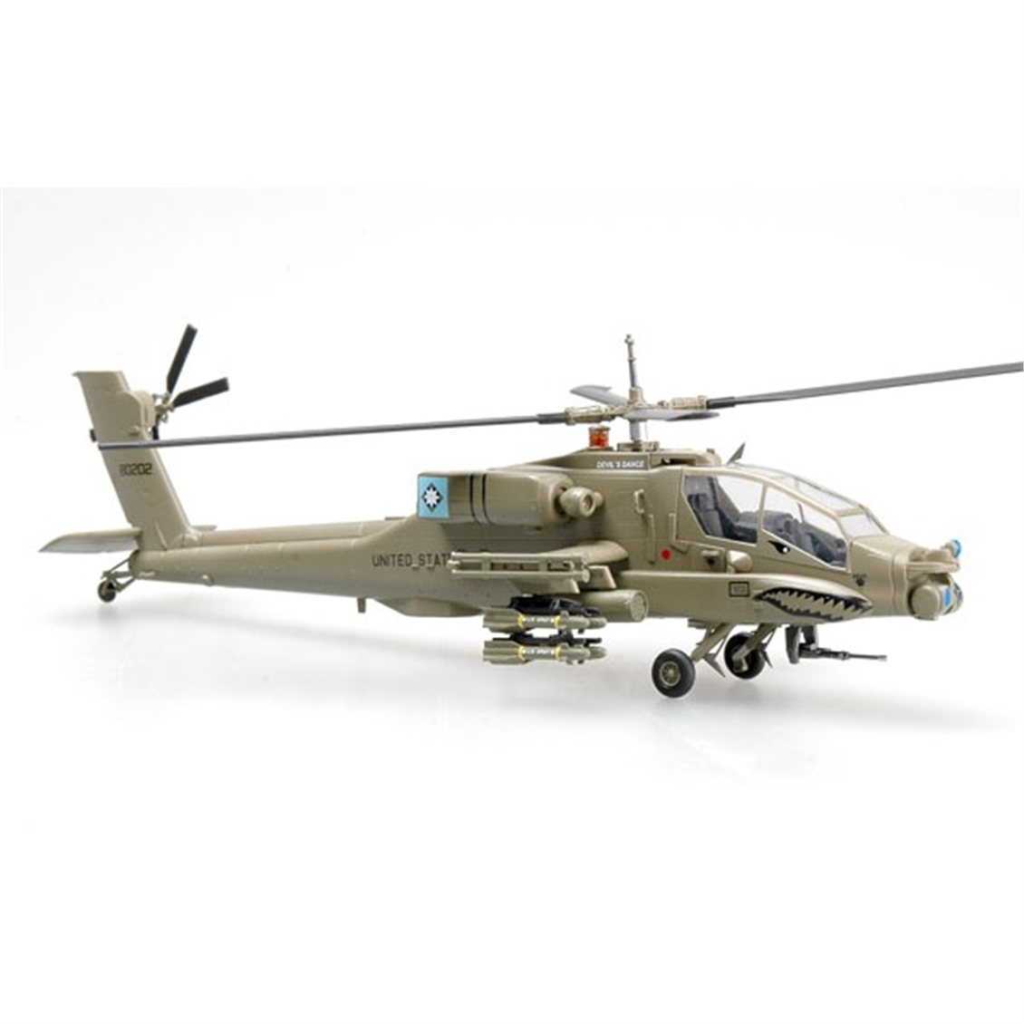 Easy Hobby 37029 1/72 Ölçek, AH-64A 88-0202 DEVILS DANCE of C Company,1-229 ATKHB,XVIII Airbo Askeri Helikopter, Sergilemeye Ha