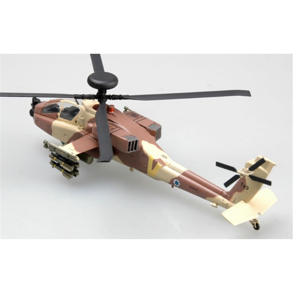 Easy Hobby 37032 1/72 Ölçek, AH-64D, Israeli Air Force No966 Askeri Helikopter, Sergilemeye Hazır Plastik Model