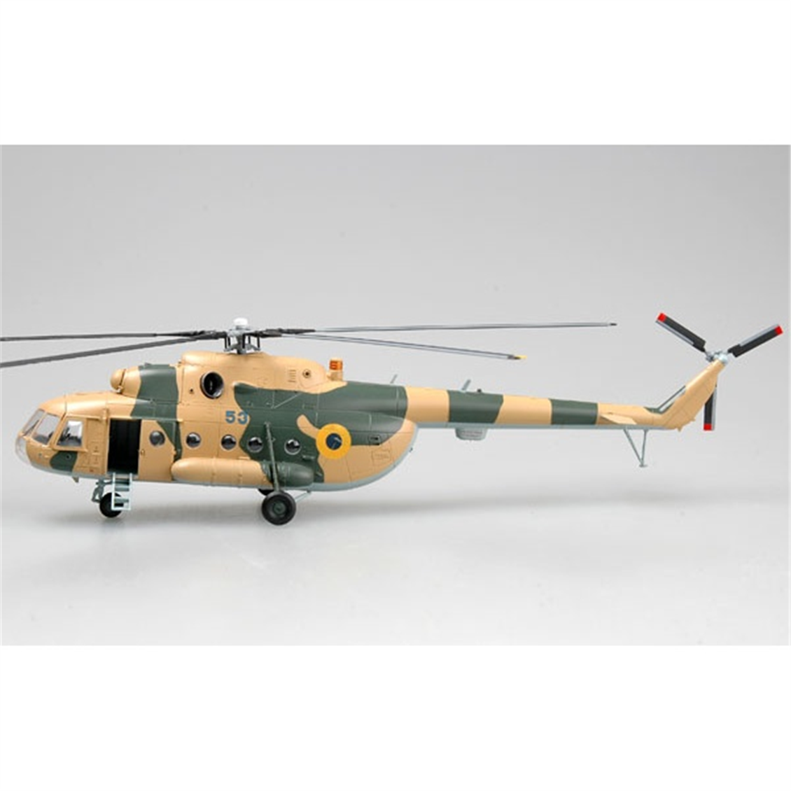 Easy Hobby 37043 1/72 Ölçek, Ukraine Air ForceMi-8T Blue 53 Askeri Helikopter, Sergilemeye Hazır Plastik Model