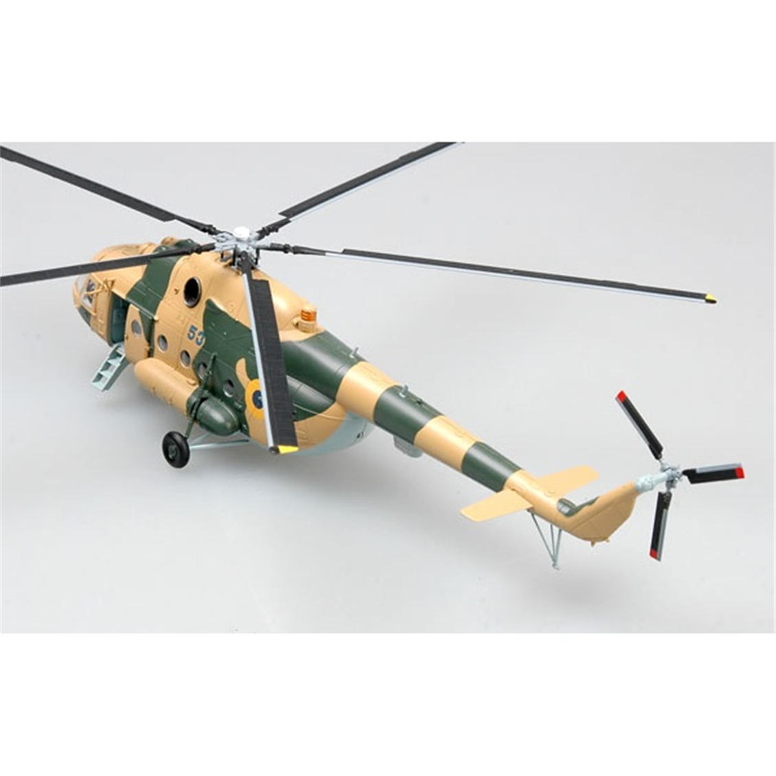 Easy Hobby 37043 1/72 Ölçek, Ukraine Air ForceMi-8T Blue 53 Askeri Helikopter, Sergilemeye Hazır Plastik Model