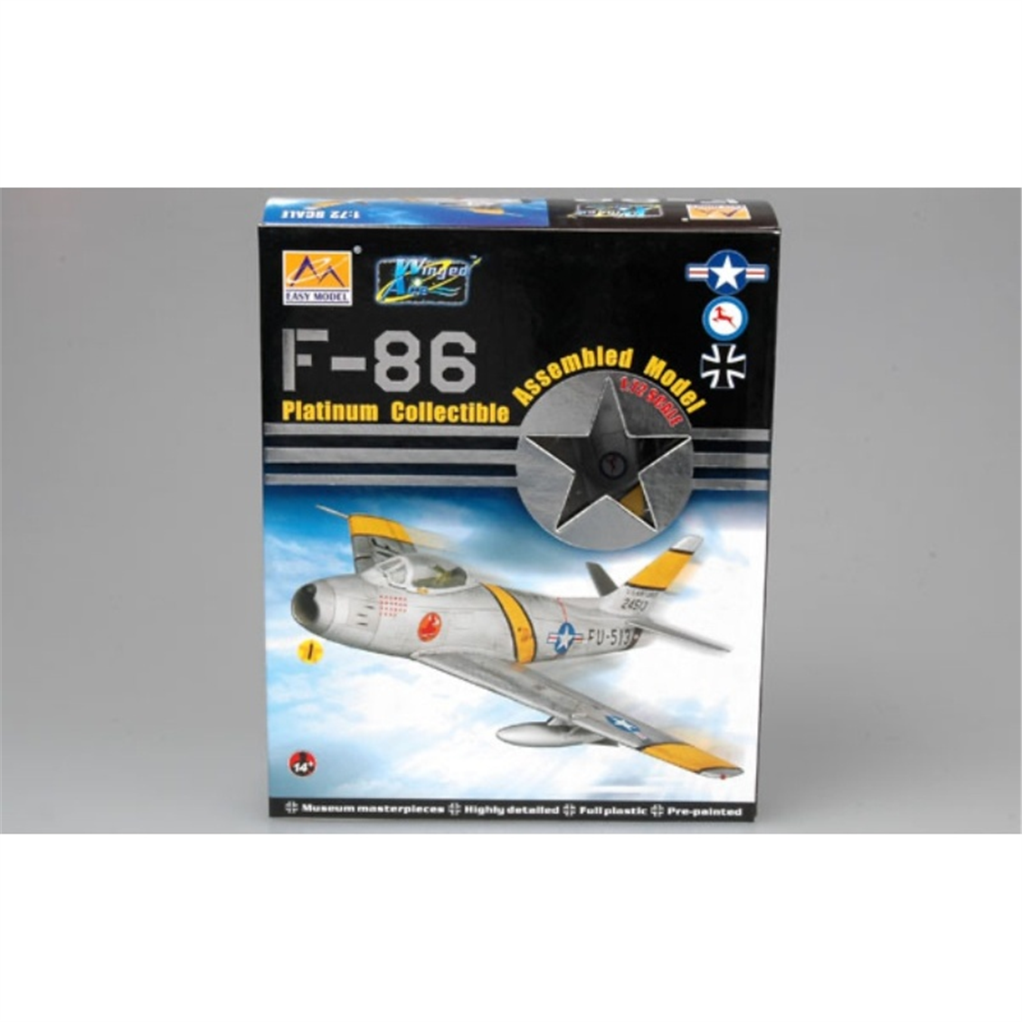 Easy Hobby 37100 1/72 Ölçek, F-86F-30 South African Air Force No.2 Squadron, Korean War Savaş Uçağı, Sergilemeye Hazır Plastik