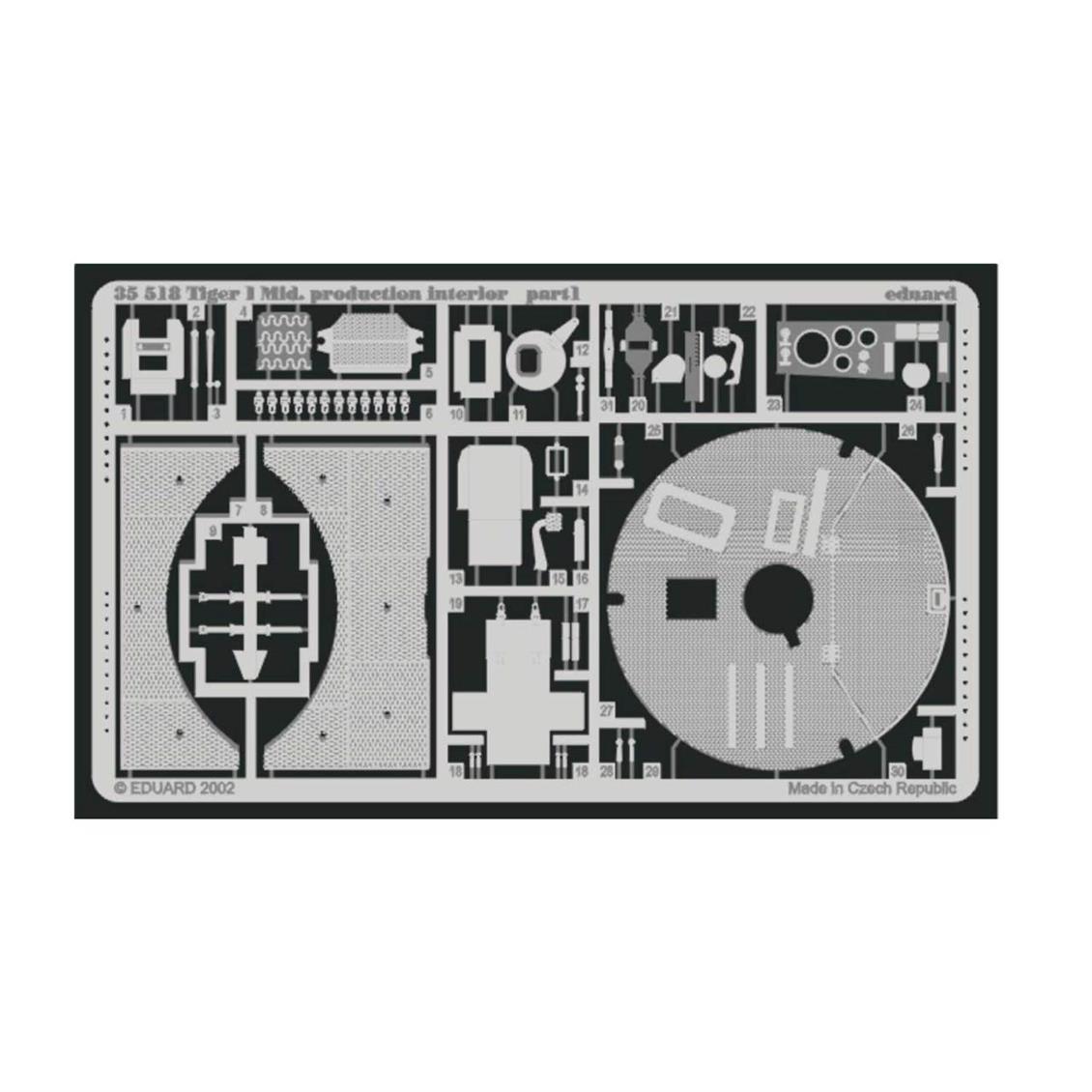 EDUARD 35518 1/35 Tiger I Mid. Production interior