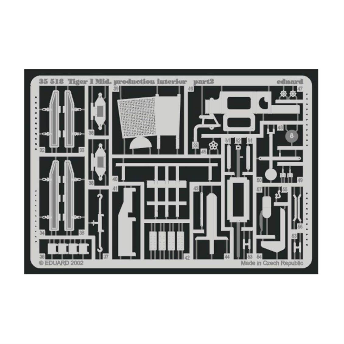 EDUARD 35518 1/35 Tiger I Mid. Production interior