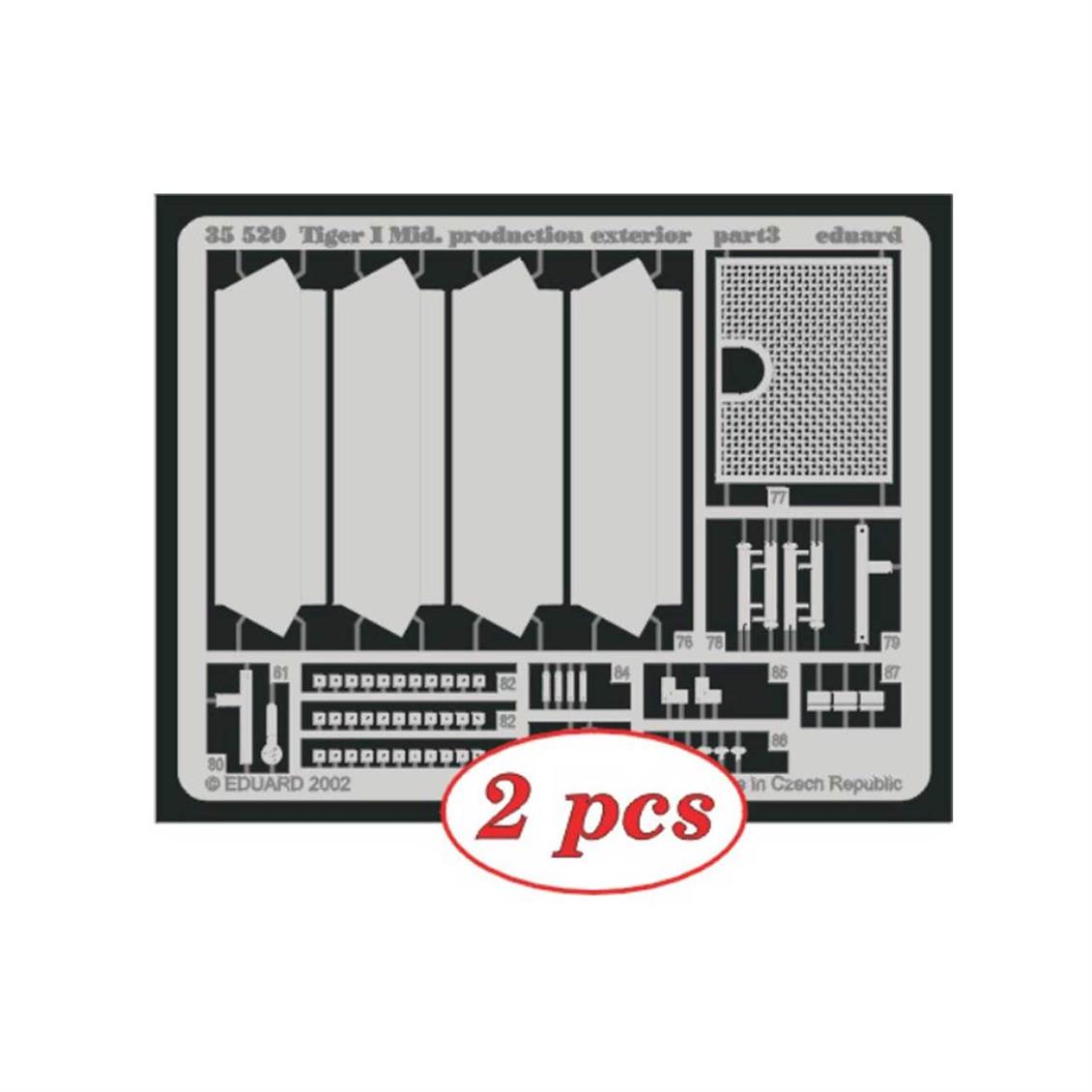 EDUARD 35520 1/35 Tiger I Mid. Production exterior
