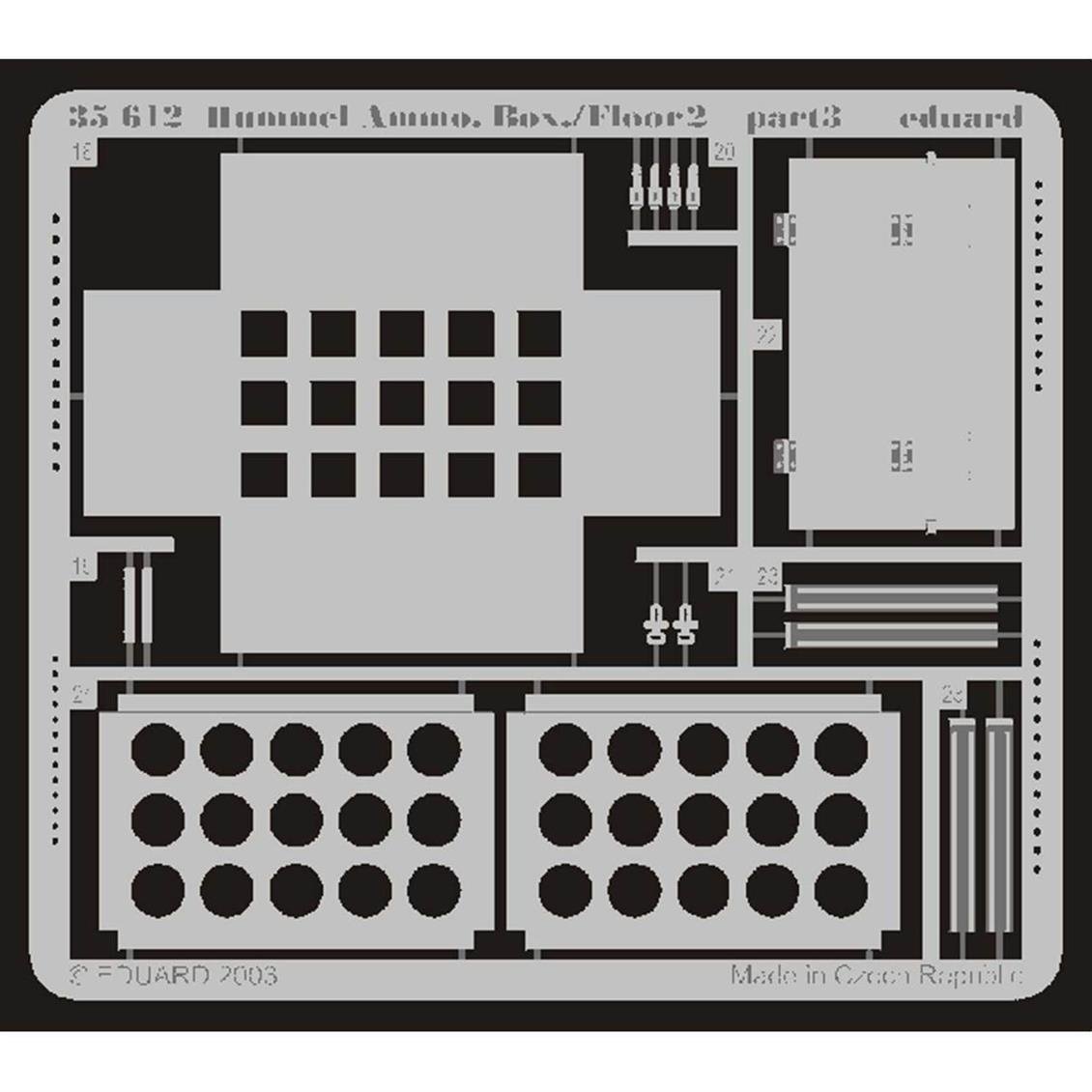 EDUARD 35612 1/35 Hummel Ammo. Box/Floor 2 Maket D