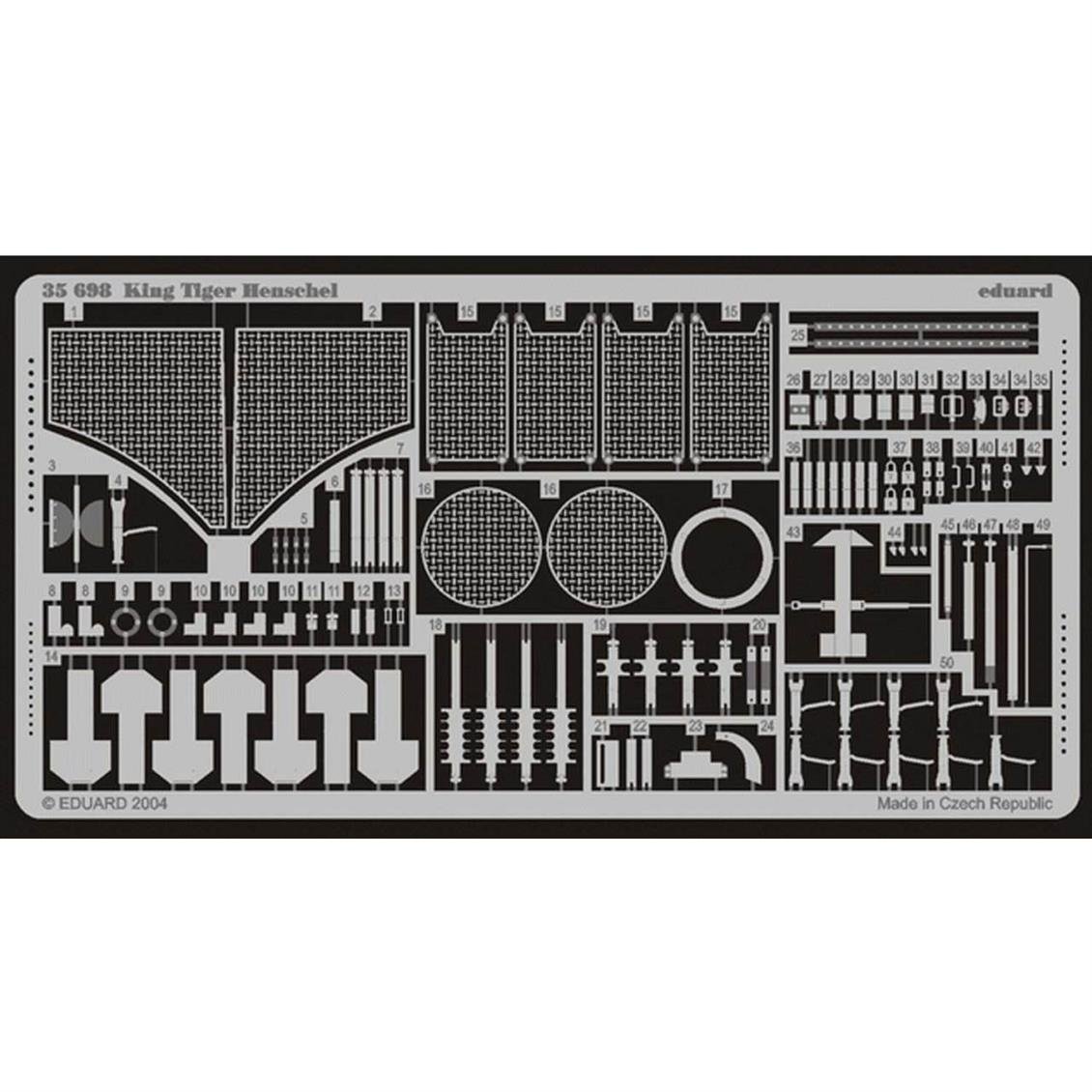 EDUARD 35698 1/35 King Tiger Henschel FOR DRAGON M