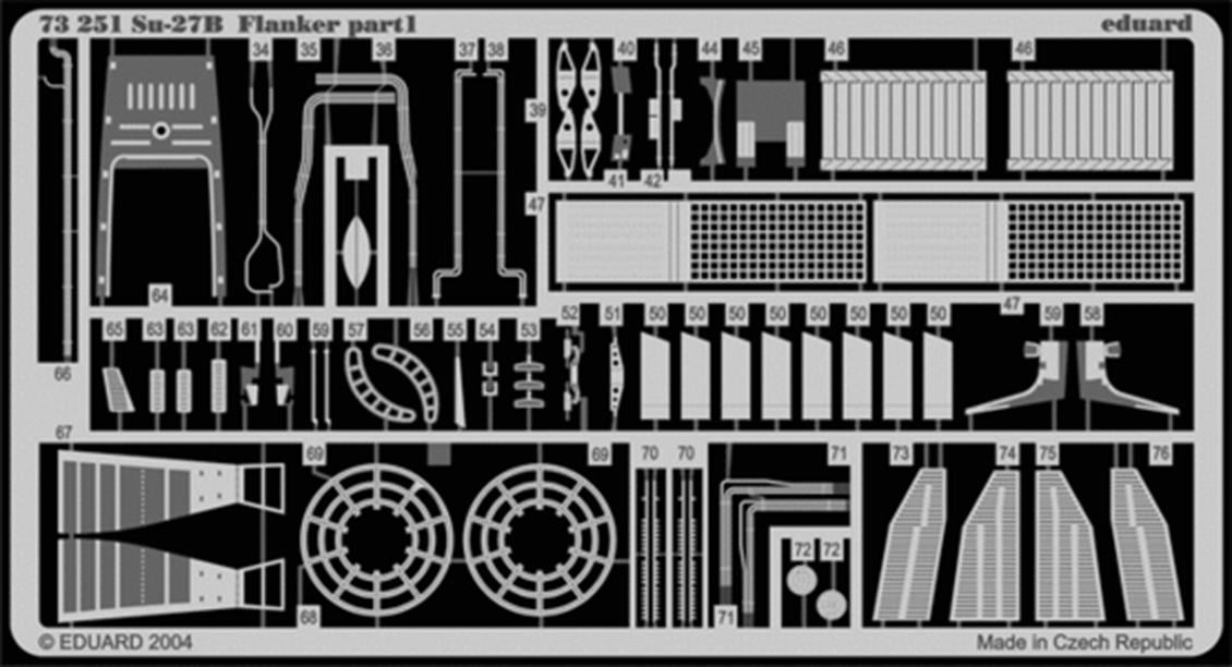 EDUARD 73251 1/72 Su-27 Flanker B FOR HASEGAWA/REV