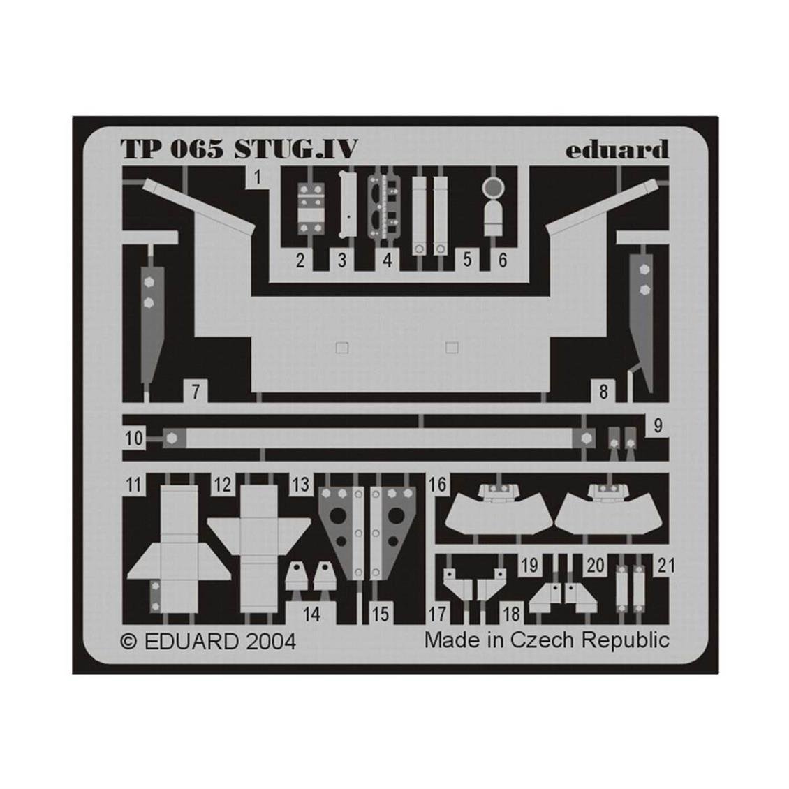 EDUARD TP065 1/35 StuG.IV FOR ITALERI Maket Detay