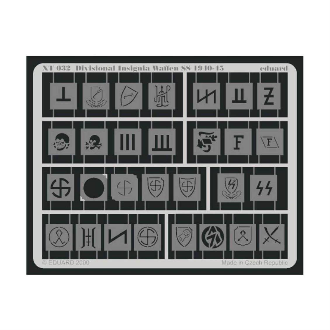 EDUARD XT032 1/35 Divisional Insignia Waffen SS 19