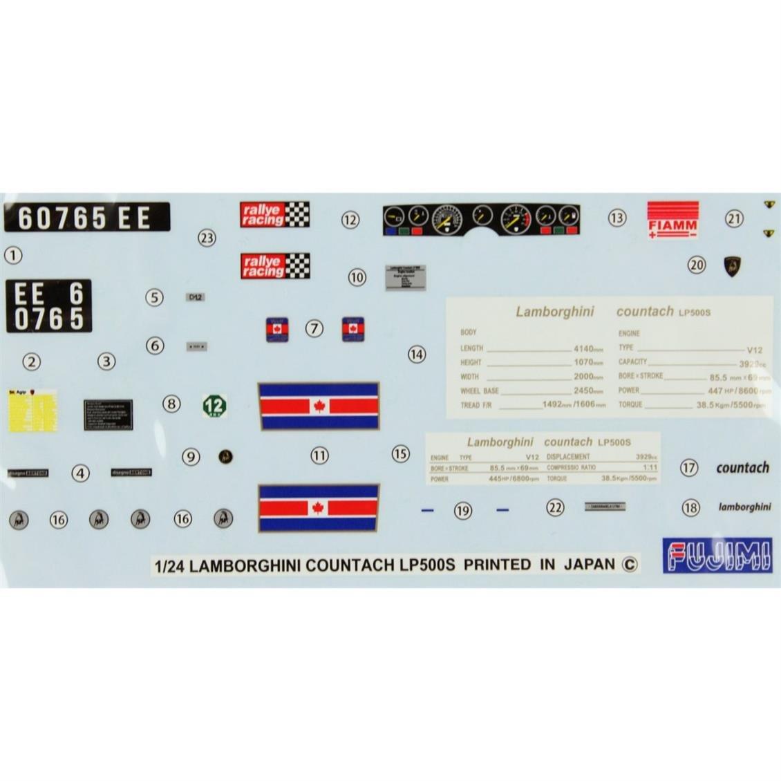 EM-5 1/24 COUNTACH LP500S WALTER WOLF