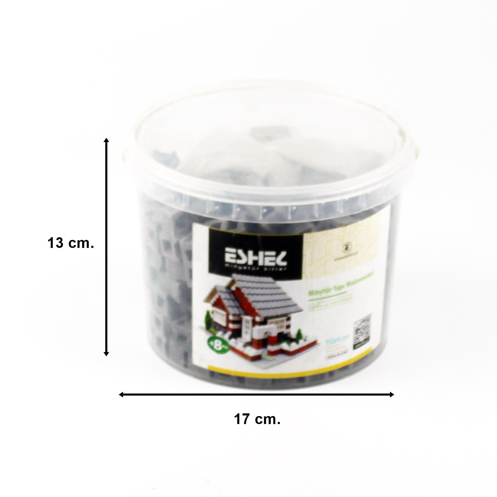 Eshel 40, 1/12 Ölçek 3x1,5x1,3 cm. Tuğla Blok 200 Adet ve Harç