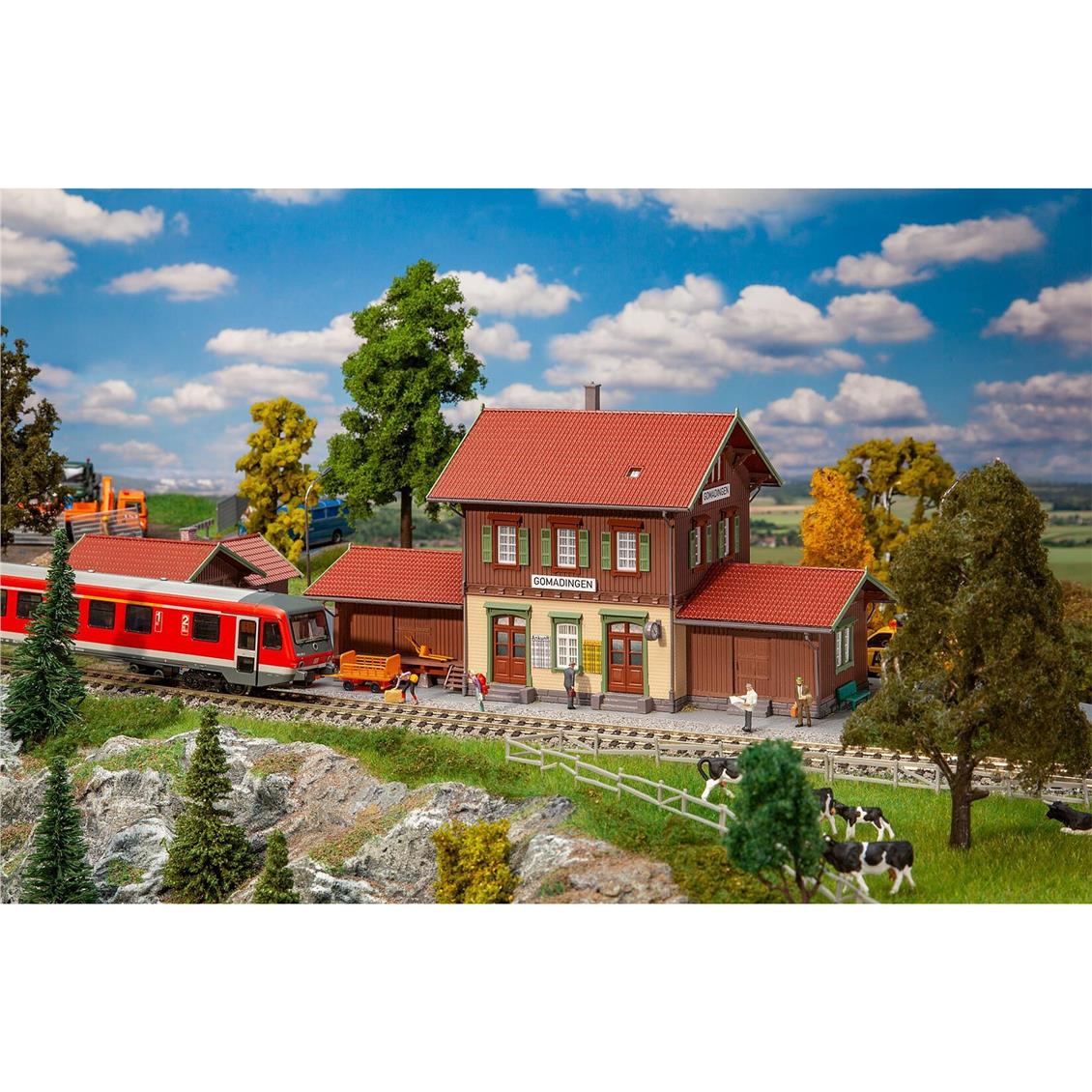 Faller 110146 1/87 Ölçek, Gomadingen İstasyonu, Plastik Model Kiti
