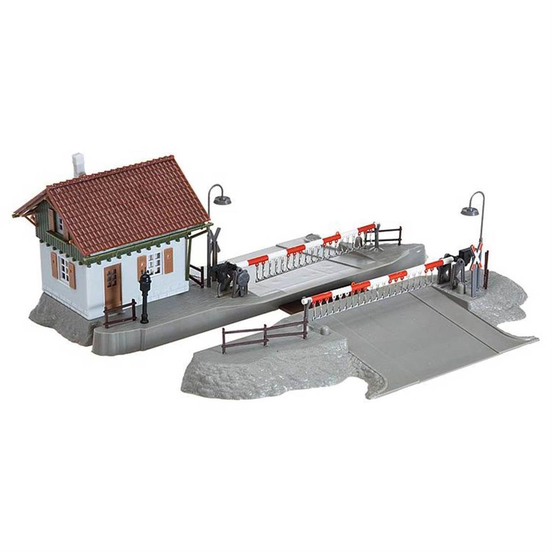 Faller 120174 1/87 Hemzemin Geçit, Bariyerli, Çift hatlı Demonte Plastik Maketi