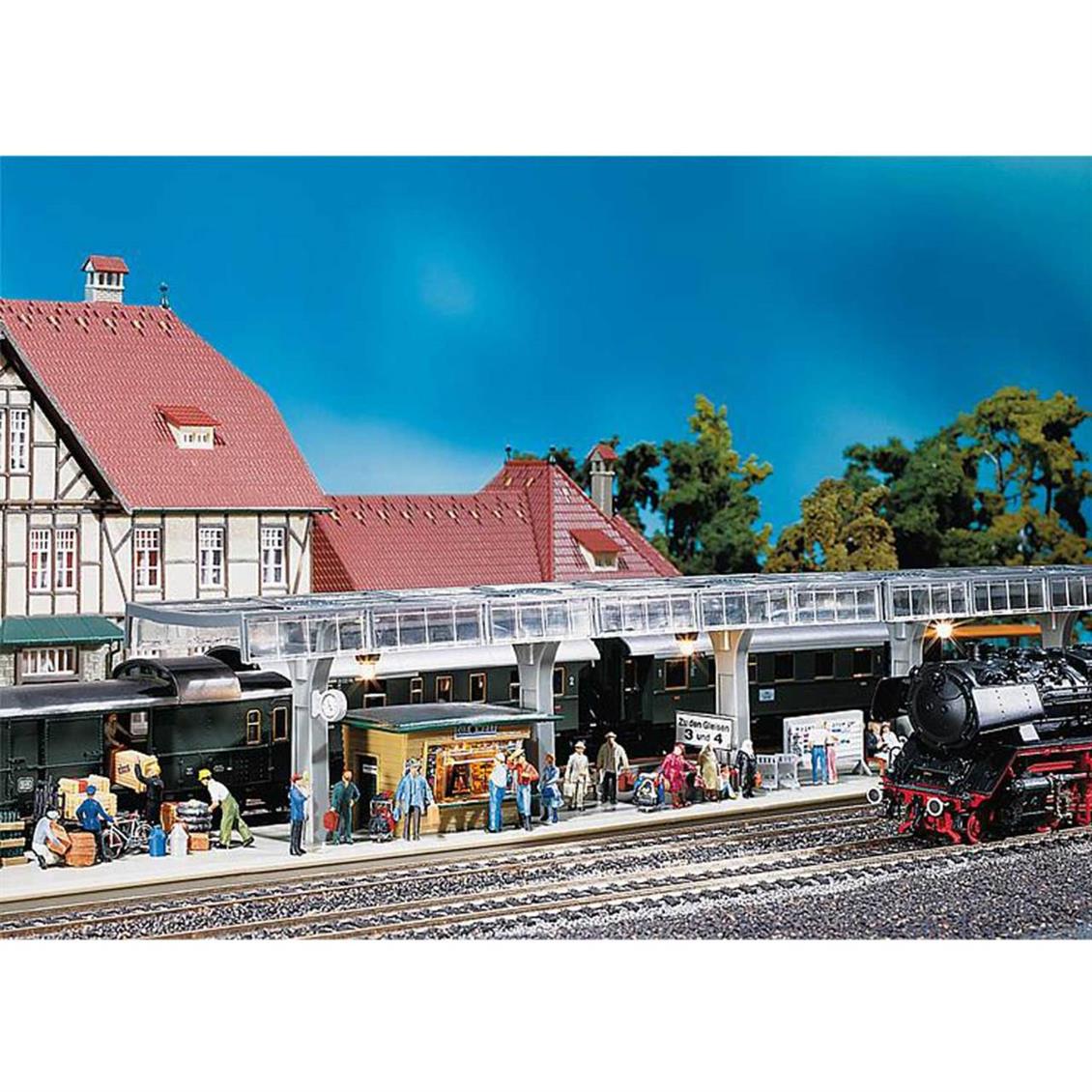 Faller 120187 1/87 Cam Çatılı Peron Demonte Plastik Maketi