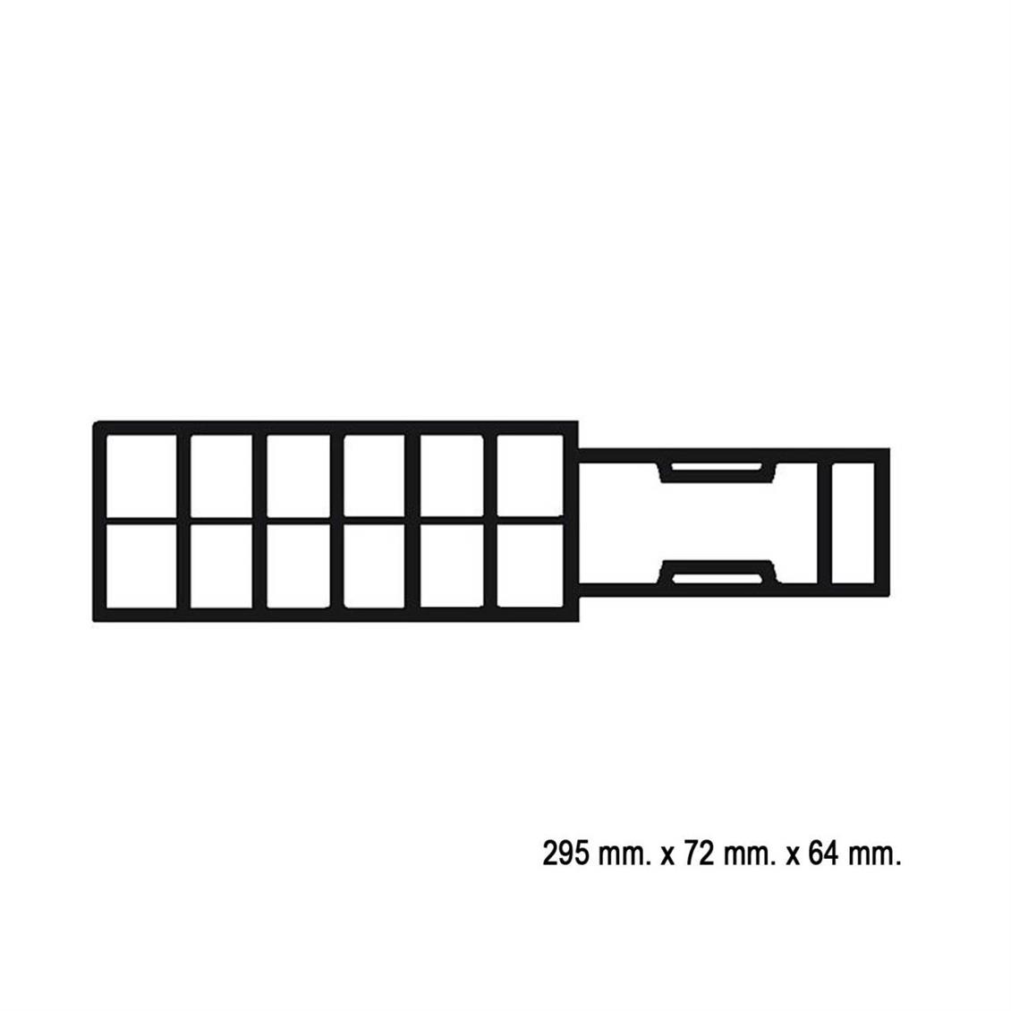Faller 120189 1/87 Posthalde Kapalı Yolcu Platformu  Demonte Plastik Maketi