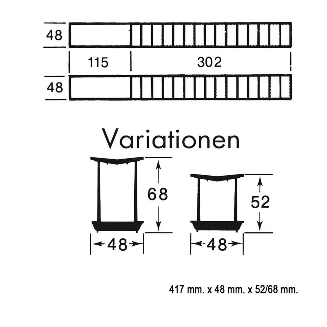 Faller 120191 1/87 Yolcu Platformu Demonte Plastik Maketi