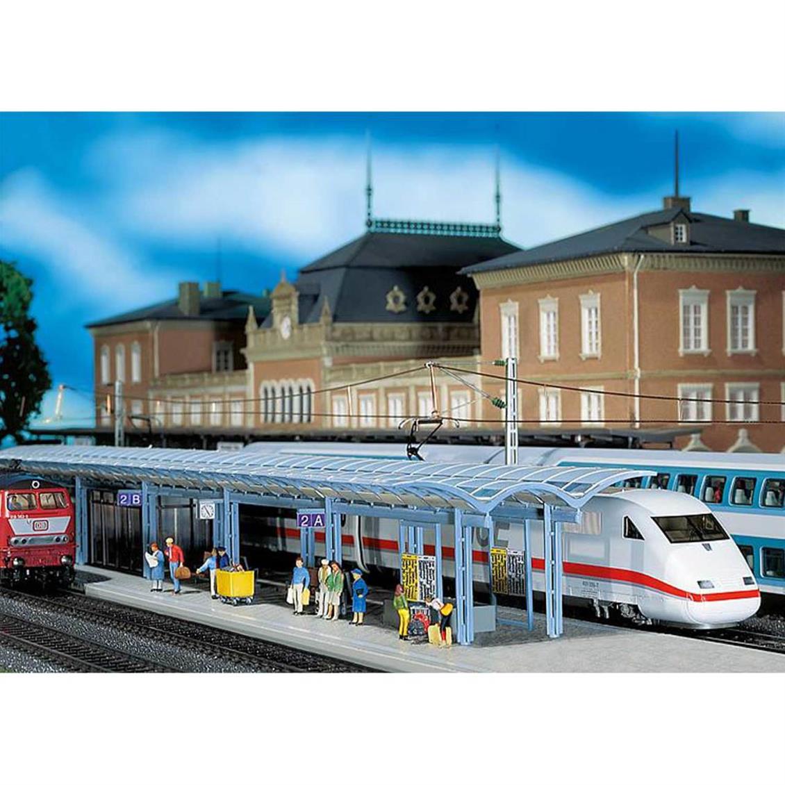 Faller 120193 1/87 ICE Yolcu Peronları Demonte Plastik Maketi