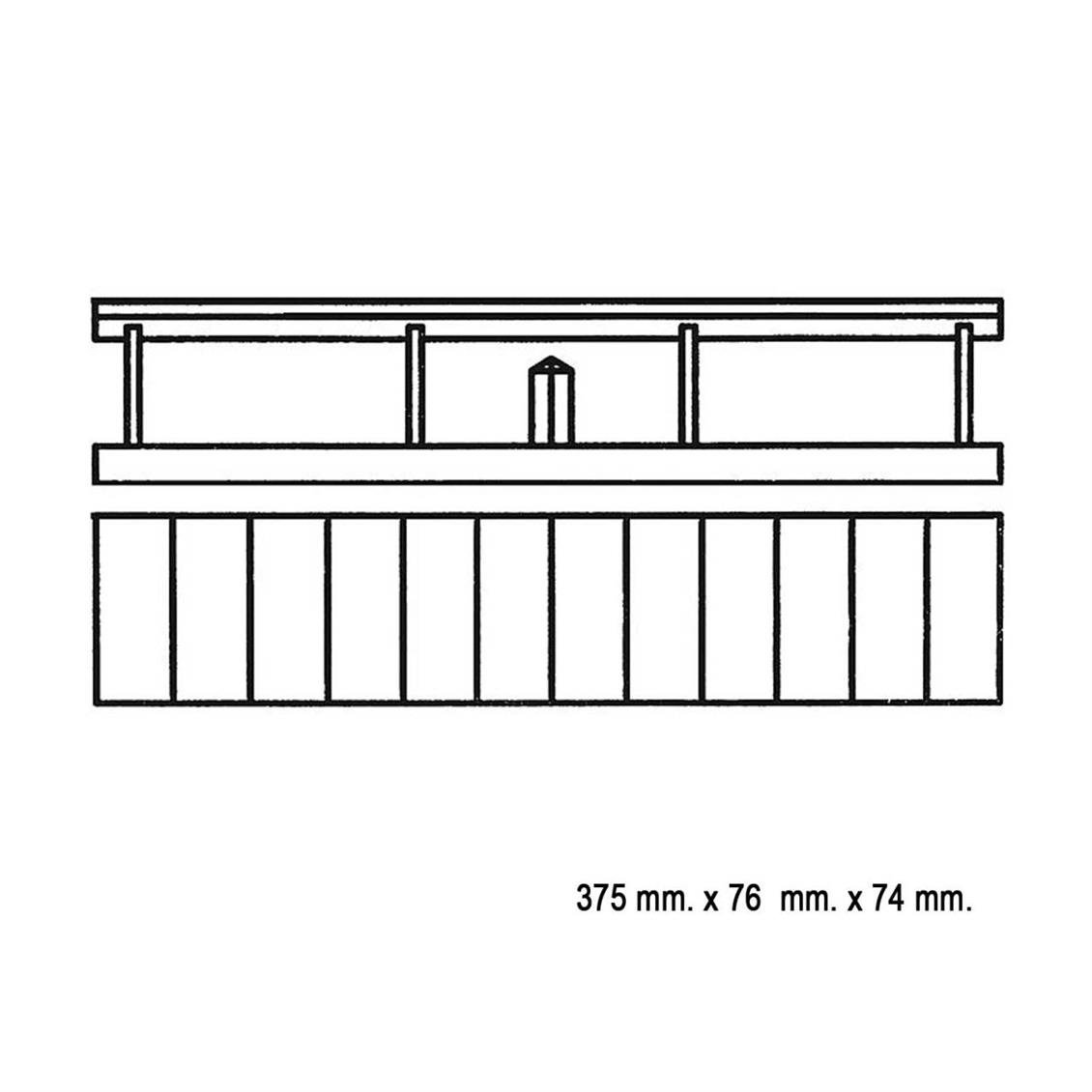 Faller 120201 1/87 İlave Peron Demonte Plastik Maketi