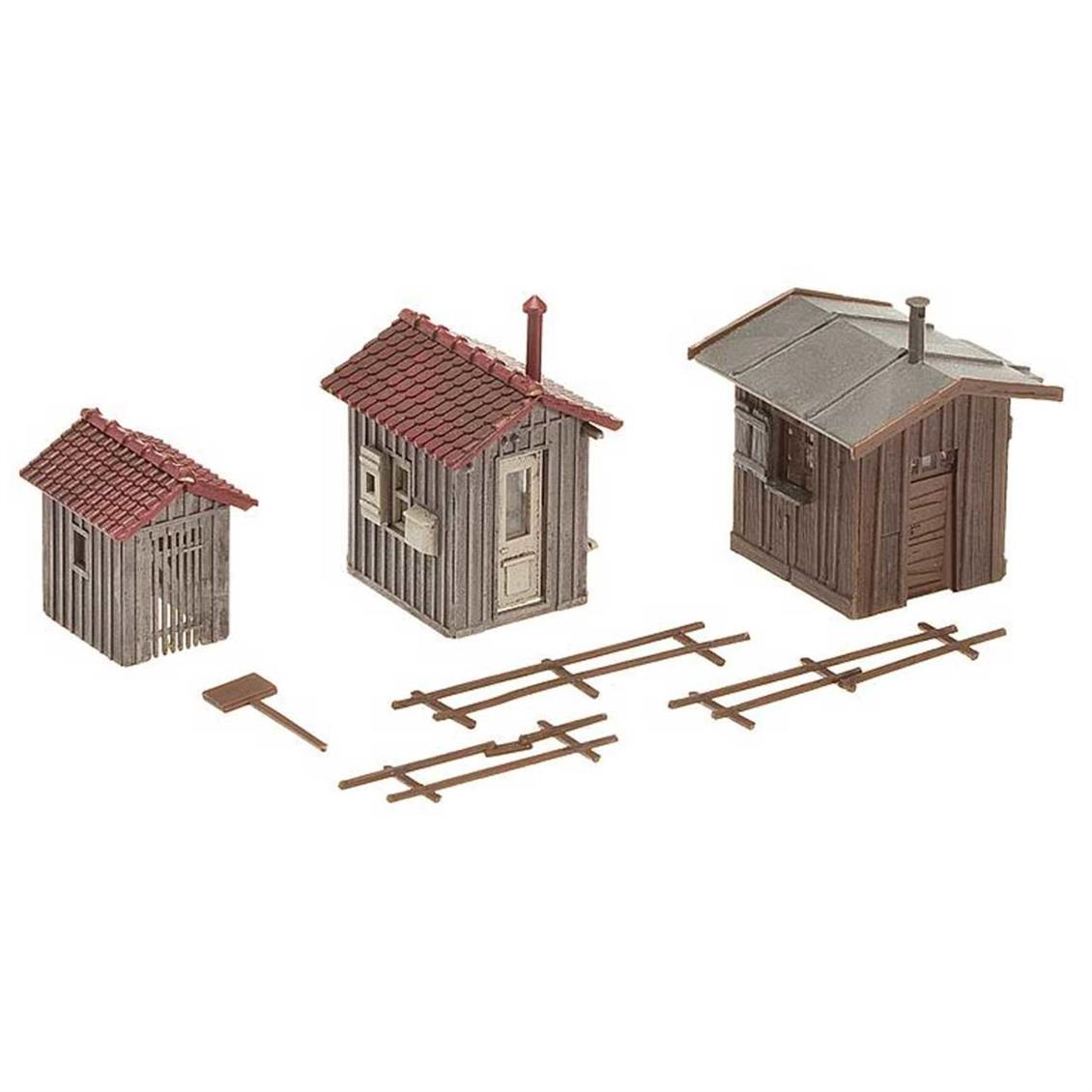 Faller 120211 1/87 Demiryolu Avadanlık Kulübeleri ( 3 Adet ) Demonte Plastik Maketi
