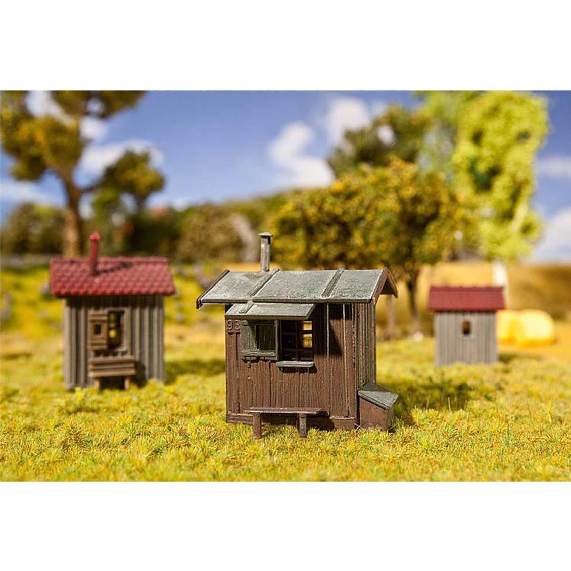 Faller 120211 1/87 Demiryolu Avadanlık Kulübeleri ( 3 Adet ) Demonte Plastik Maketi