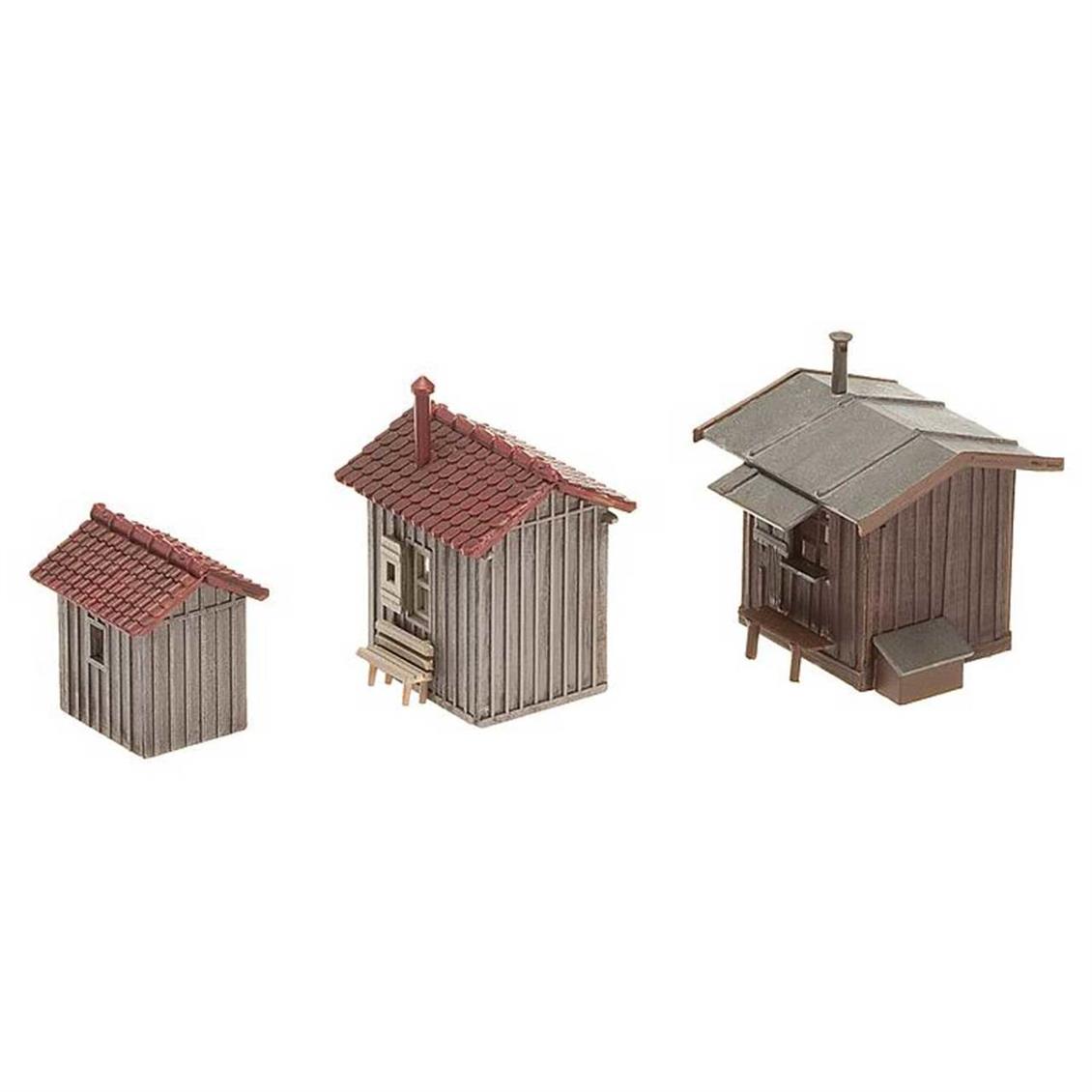 Faller 120211 1/87 Demiryolu Avadanlık Kulübeleri ( 3 Adet ) Demonte Plastik Maketi