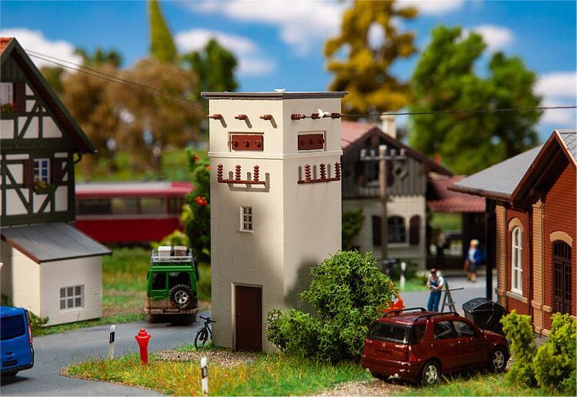 Faller 120268 1/87 Düz Çatılı Küçük Trafo Evi Demonte Plastik Maketi