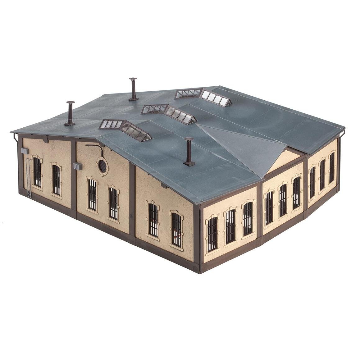 Faller 120277 1/87 Ölçek, 3'lü Lokomotif Evi, Plastik Model Kiti